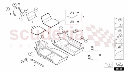 Part Diagram for Lamborghini 47C864782