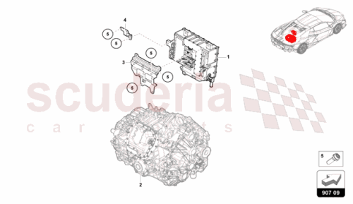 Part Diagram for Lamborghini 47B301305A