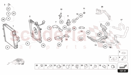 Part Diagram for Lamborghini 47B121421B