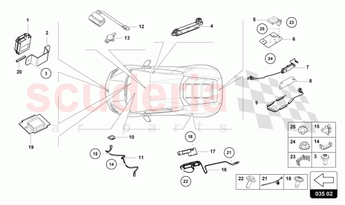 Part Diagram for Lamborghini 4T2971650C