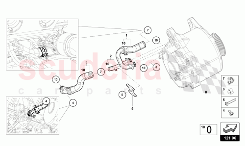 Part Diagram for Lamborghini 07L121131P