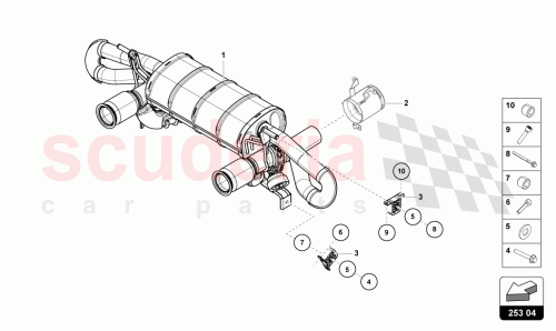 Part Diagram for Lamborghini 4T0298019