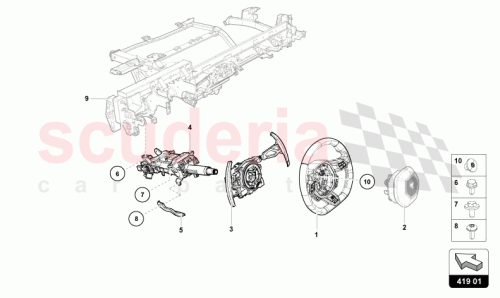 Part Diagram for Lamborghini 4T0419091BEJR7