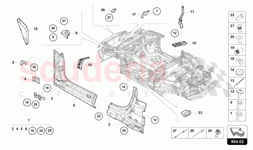 Part Diagram for Lamborghini 4D0803217Q