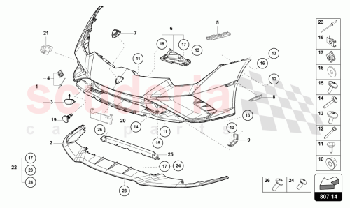 Part Diagram for Lamborghini 4T0806423B