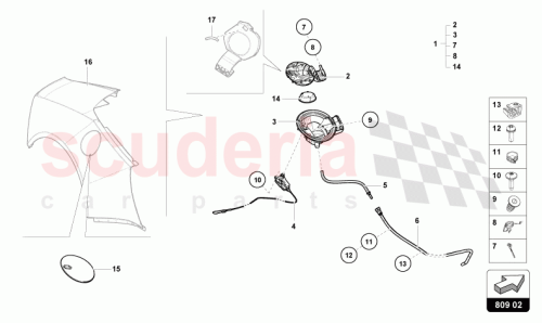 Part Diagram for Lamborghini 4T7998052