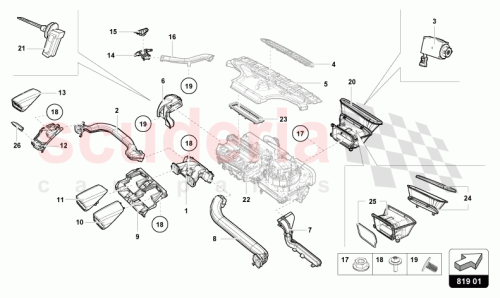 Part Diagram for Lamborghini 4T2819383A