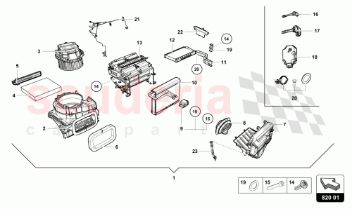 Part Diagram for Lamborghini 4G0820511