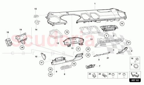 Part Diagram for Lamborghini 4T1858793N