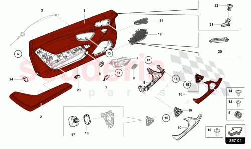 Part Diagram for Lamborghini 4T0867165GXZ0