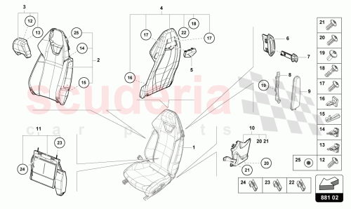 Part Diagram for Lamborghini 4T0898025