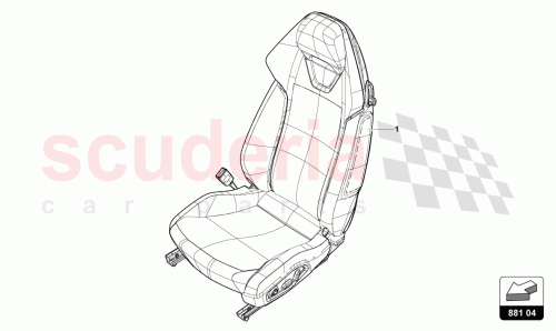 Part Diagram for Lamborghini 4T7881011F