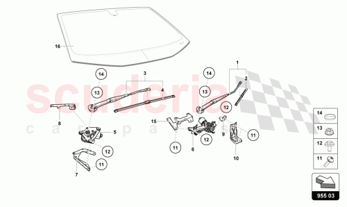Part Diagram for Lamborghini 4T2955023E