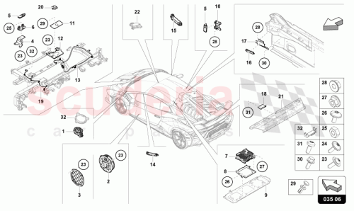 Part Diagram for Lamborghini 4T3035654B