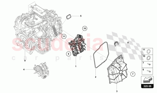 Part Diagram for Lamborghini 4T0927155AN