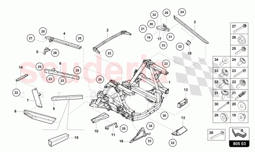 Part Diagram for Lamborghini N10745801