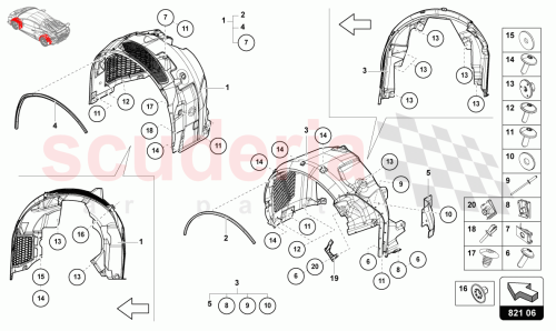 Part Diagram for Lamborghini 4T3806078