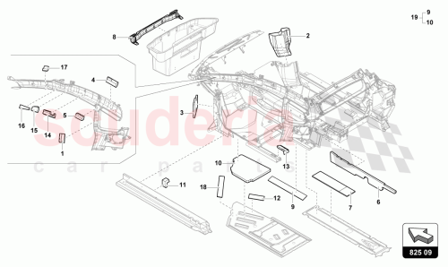 Part Diagram for Lamborghini 4T8864705A
