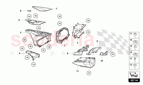 Part Diagram for Lamborghini 4T3920901B