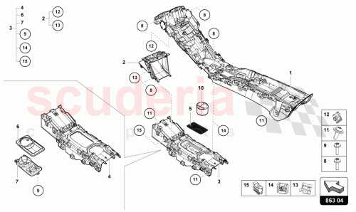 Part Diagram for Lamborghini 4T0863241LXZ0