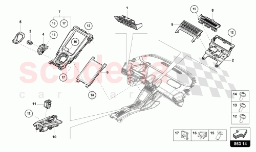 Part Diagram for Lamborghini 4T0941567DA