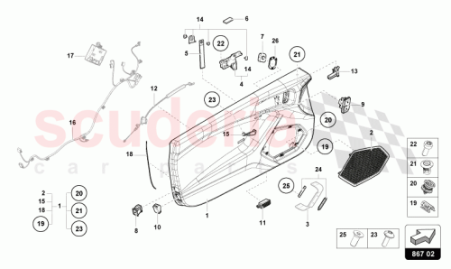 Part Diagram for Lamborghini 4T3867781