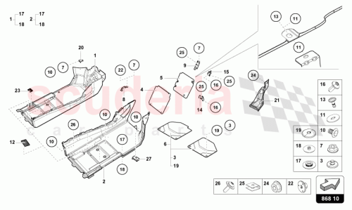 Part Diagram for Lamborghini 4T2863367D