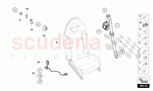 Part Diagram for Lamborghini 4T0801499A