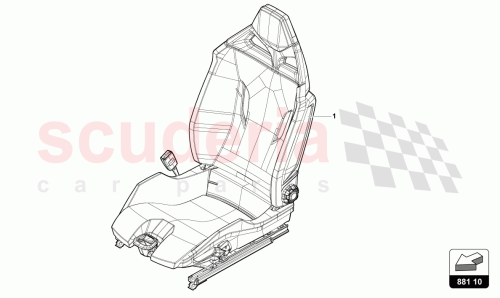 Part Diagram for Lamborghini 4T3882023A