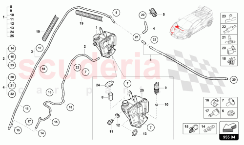 Part Diagram for Lamborghini 4T3955447A