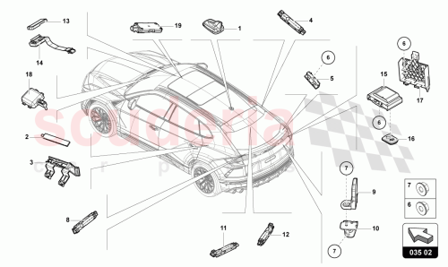 Part Diagram for Lamborghini 4ML035595A