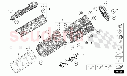 Part Diagram for Lamborghini 0P2103383H