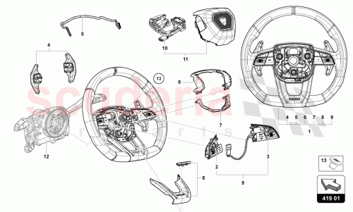 Part Diagram for Lamborghini 4ML951523