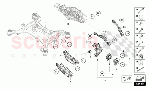 Part Diagram for Lamborghini 4M0407625E