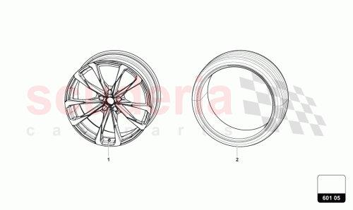 Part Diagram for Lamborghini 4ML601025BA0E2