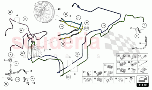 Part Diagram for Lamborghini 4M2614706AC