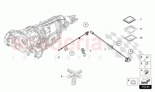 Part Diagram for Lamborghini 4M0713850A