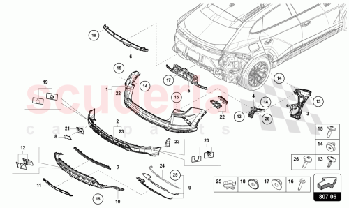 Part Diagram for Lamborghini 4E0971847