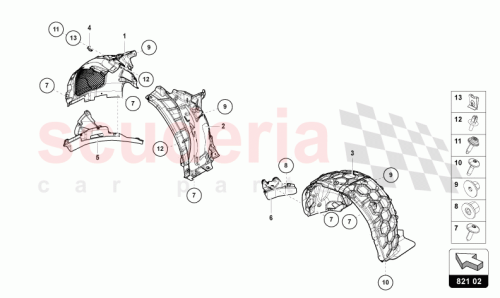 Part Diagram for Lamborghini 4ML854816B