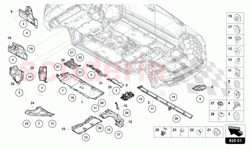 Part Diagram for Lamborghini 4M0825205AA