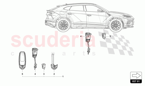 Part Diagram for Lamborghini 4ML837216AAIF