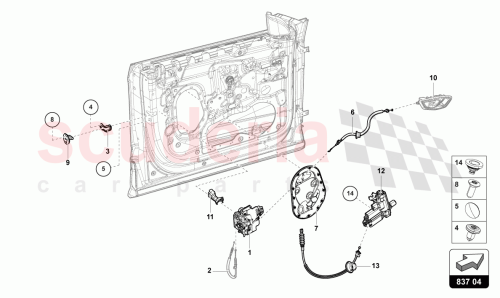 Part Diagram for Lamborghini 4K2837016J
