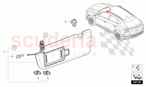 Part Diagram for Lamborghini 4ML857552G