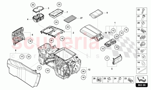 Part Diagram for Lamborghini 4ML864205J
