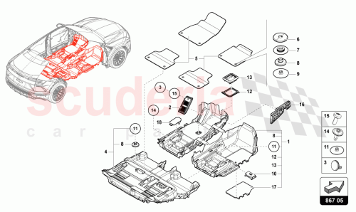 Part Diagram for Lamborghini 4ML863011RQA5