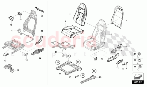 Part Diagram for Lamborghini 4ML886971