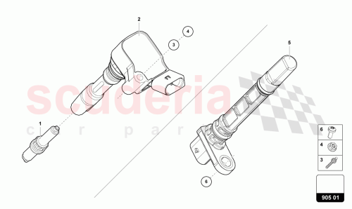 Part Diagram for Lamborghini 057906433C