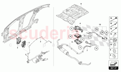 Part Diagram for Lamborghini 1S0971838