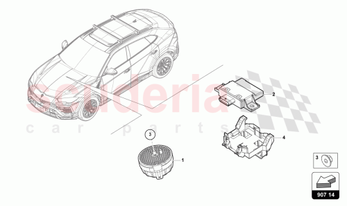 Part Diagram for Lamborghini 4H0907601E