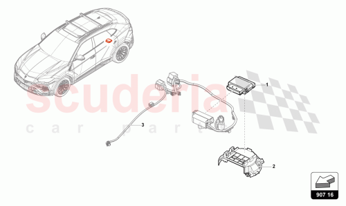 Part Diagram for Lamborghini 4M4906121B